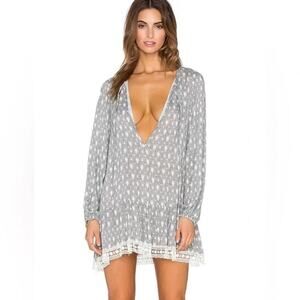 Eberjey‎ Esme Mini Dress Coverup Gray Women’s Size S/M